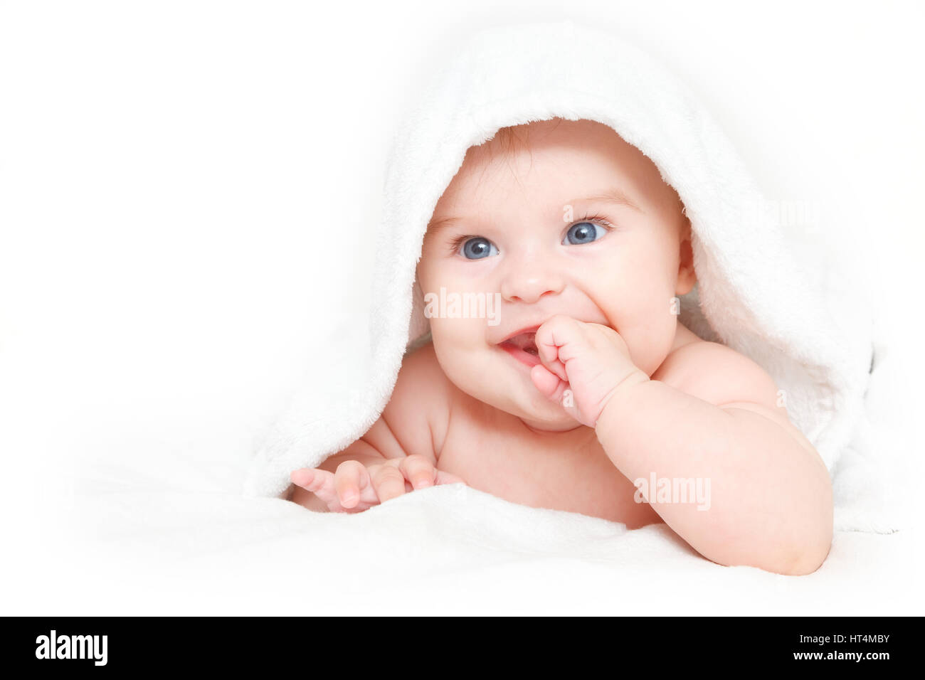 Cute crawling baby Stock Photo - Alamy