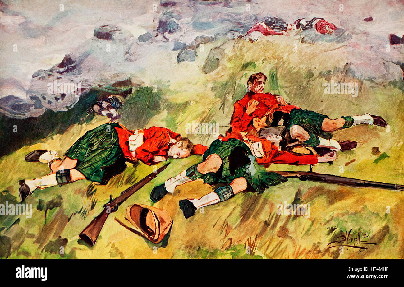 Dawn at Magersfonten - Boer War Stock Photo: - Alamy