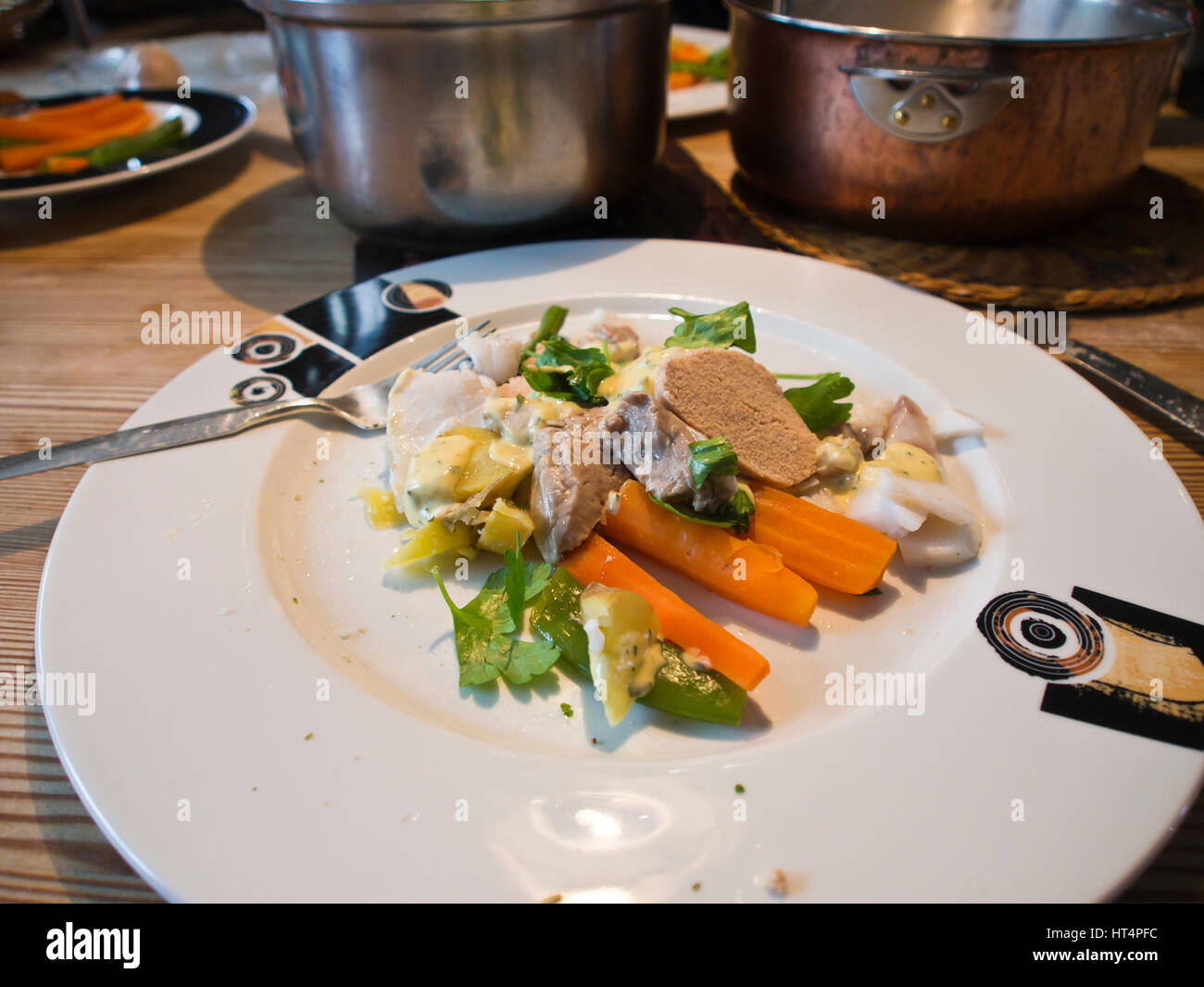 A traditional Norwegian home cooked dinner in the wintertime is Skrei
