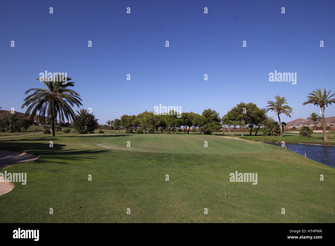 South Course La Manga Club, 16th Hole  La Manga Club, Murcia, Spain  Photo by Tony Henshaw  www.lamangaphotos.com Stock Photo