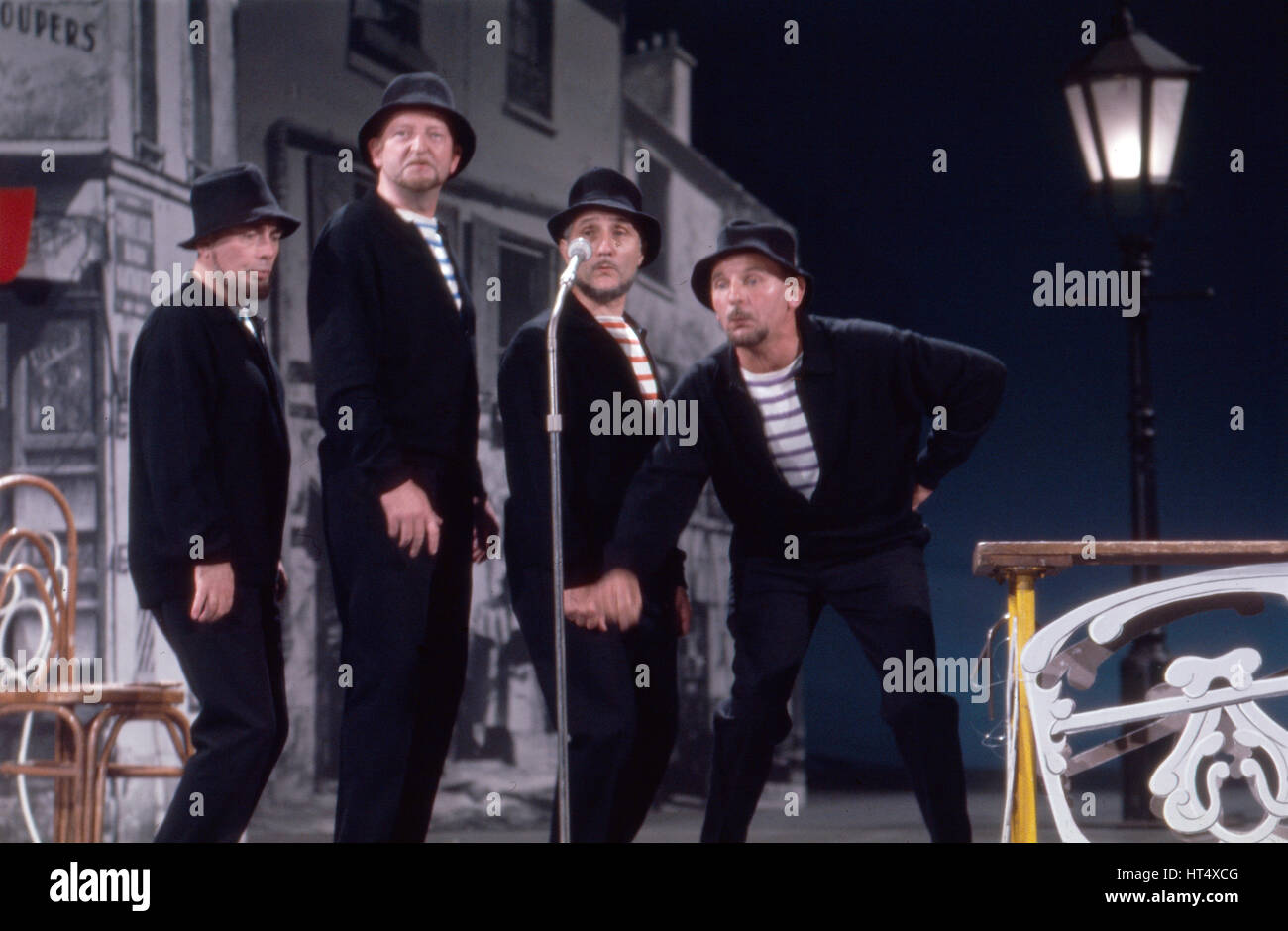 Das französische Vokalquartett "Le Quatre Barbus", Deutschland 1960er Jahre. French vocal quartet "Le Quatre Barbus", Germany 1960s. Stock Photo