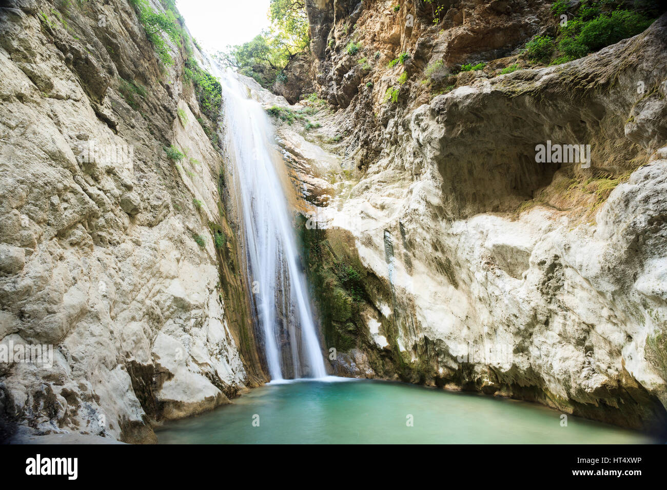 dimosari waterfall, Nidri, Lefkas, Greece Stock Photo - Alamy