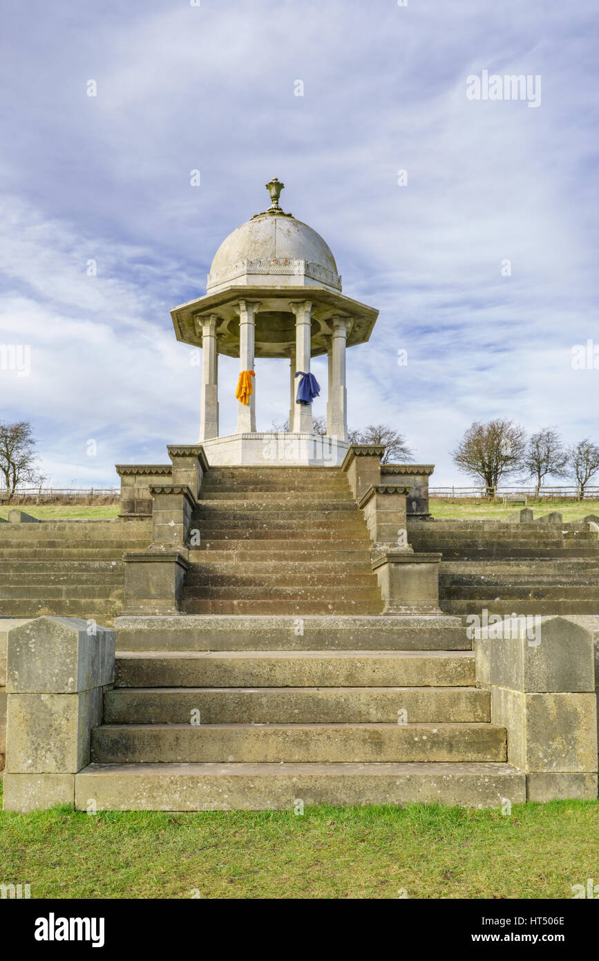 Chattri First World War Memorial on the South Downs near Brighton, East Sussex, England, in memory of the fallen soldiers from the Indian continent. Stock Photo