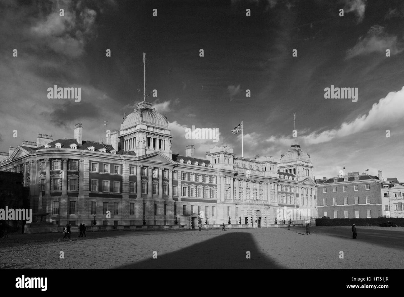 Summer, Horse Guards parade and the Old Admiralty Buildings; Whitehall ...