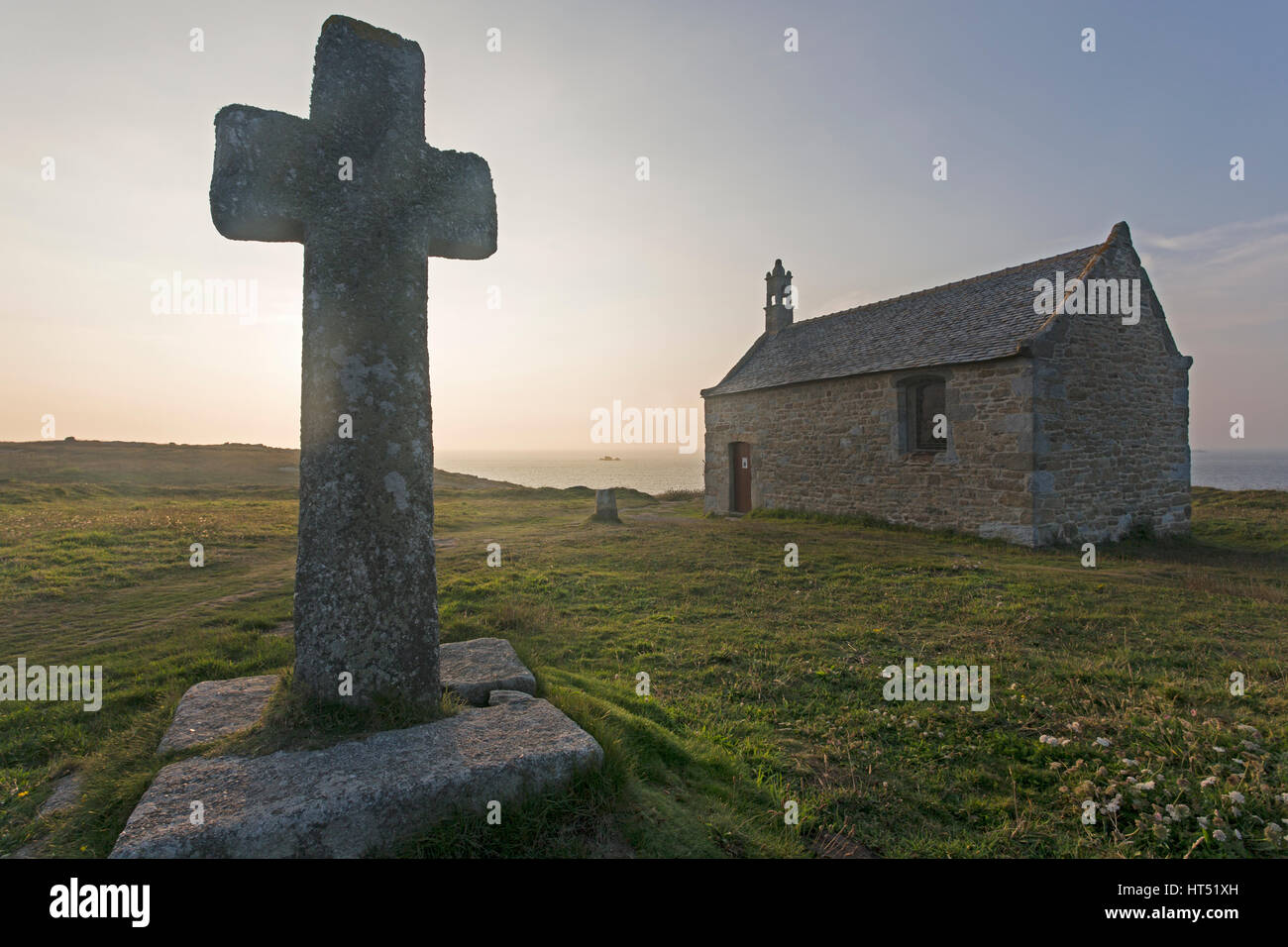 Chapel St. Samson near Landunvez, Brittany, France Stock Photo - Alamy