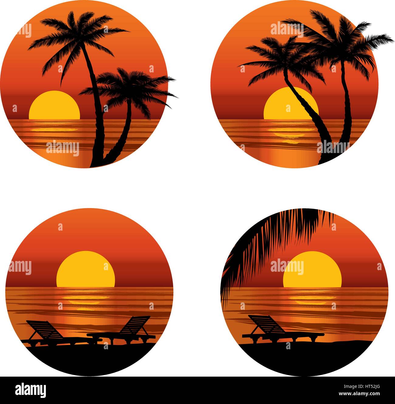 Summer holidays background. Seaside View Poster. Vector beach resort