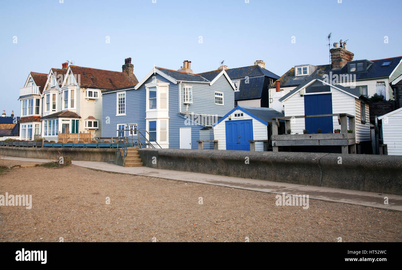 pretty colorful houses in Whitstable, Kent, UK Stock Photo Alamy