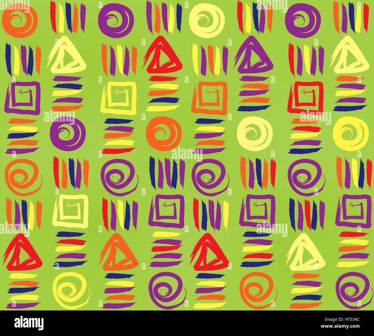 Geometric ethnic seamless pattern. Abstract floral ornament Stock ...