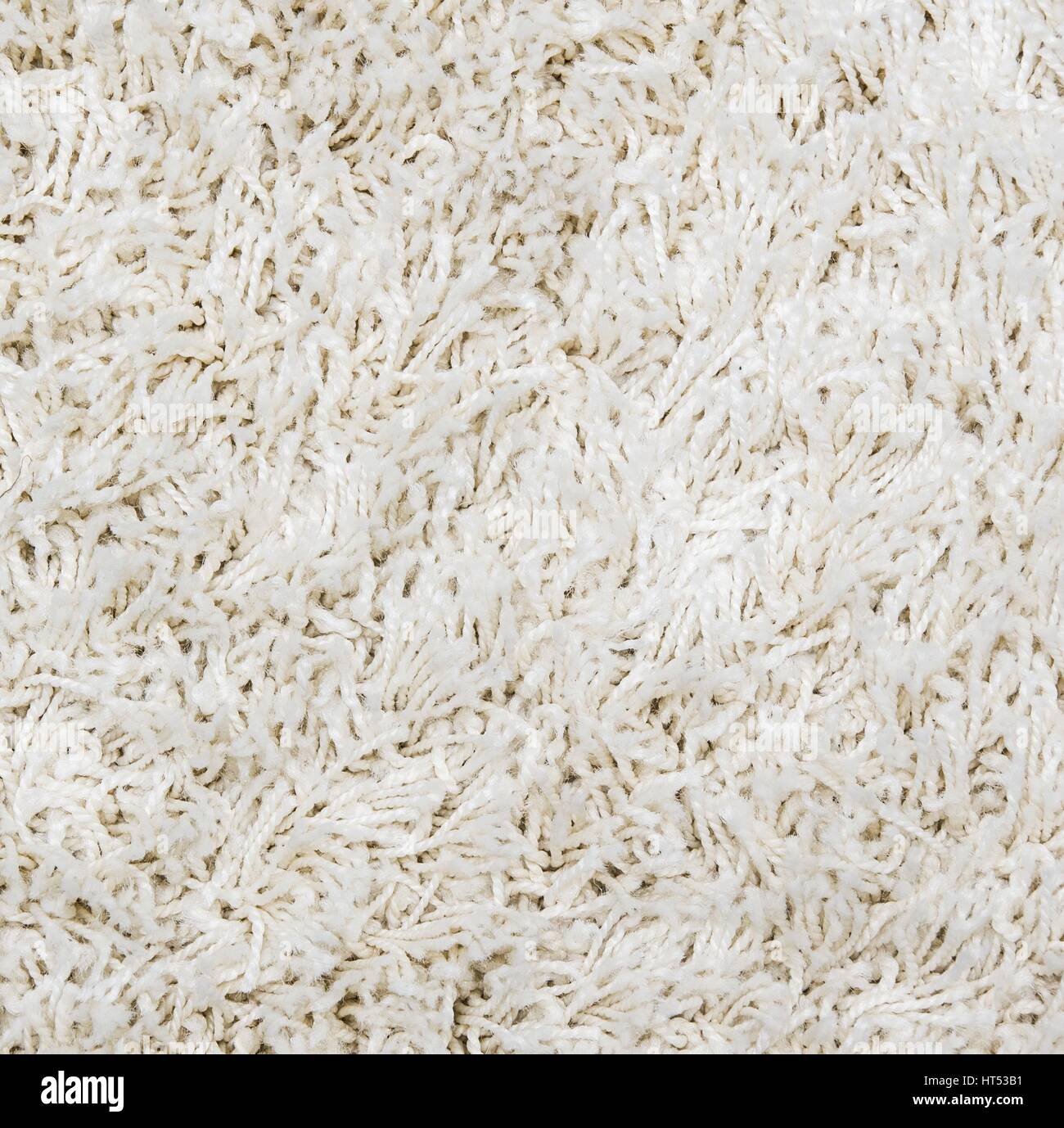 White shaggy carpet background Stock Photo