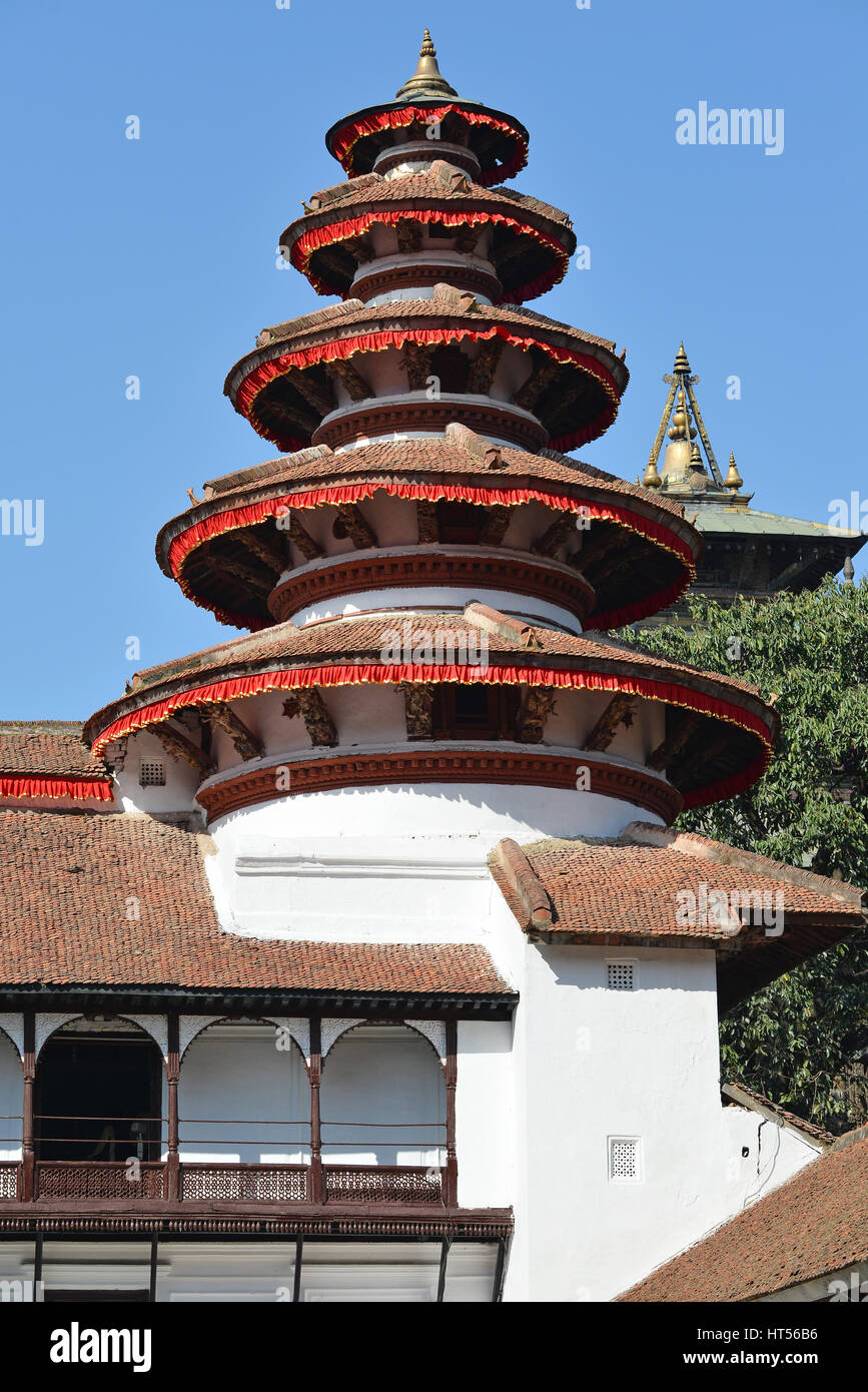 Nepali architecture in the Royal Palace, Kathmandu Stock Photo - Alamy