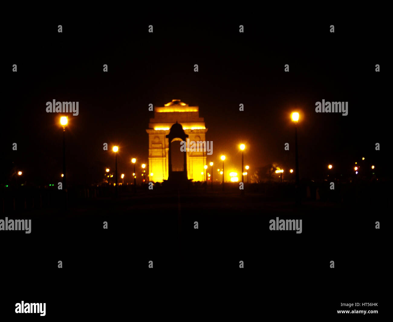 Delhi India Gate Night Shoot year 2000, (Photo Copyright © by Saji