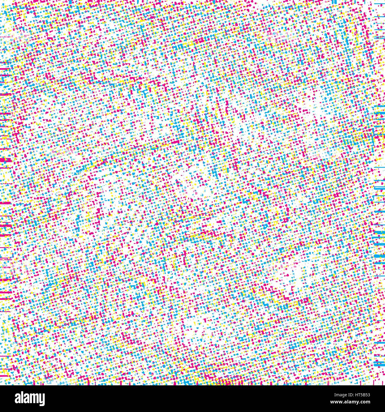 vector vibrant cyan magenta yellow black CMYK particles modern abstract ...