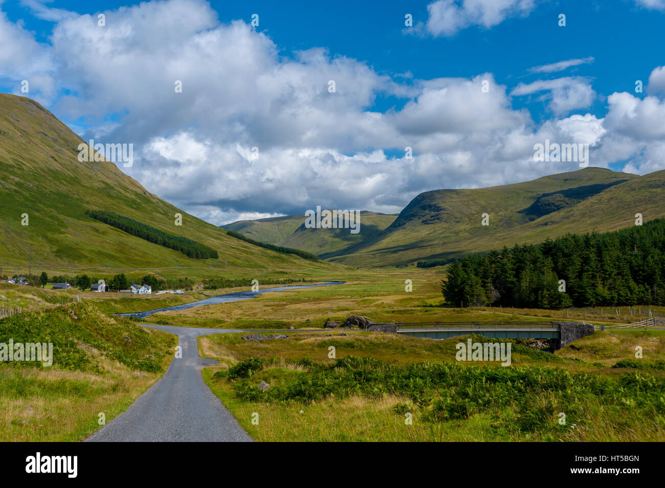 Glen Lyon in the Scotish Highlands Stock Photo Alamy