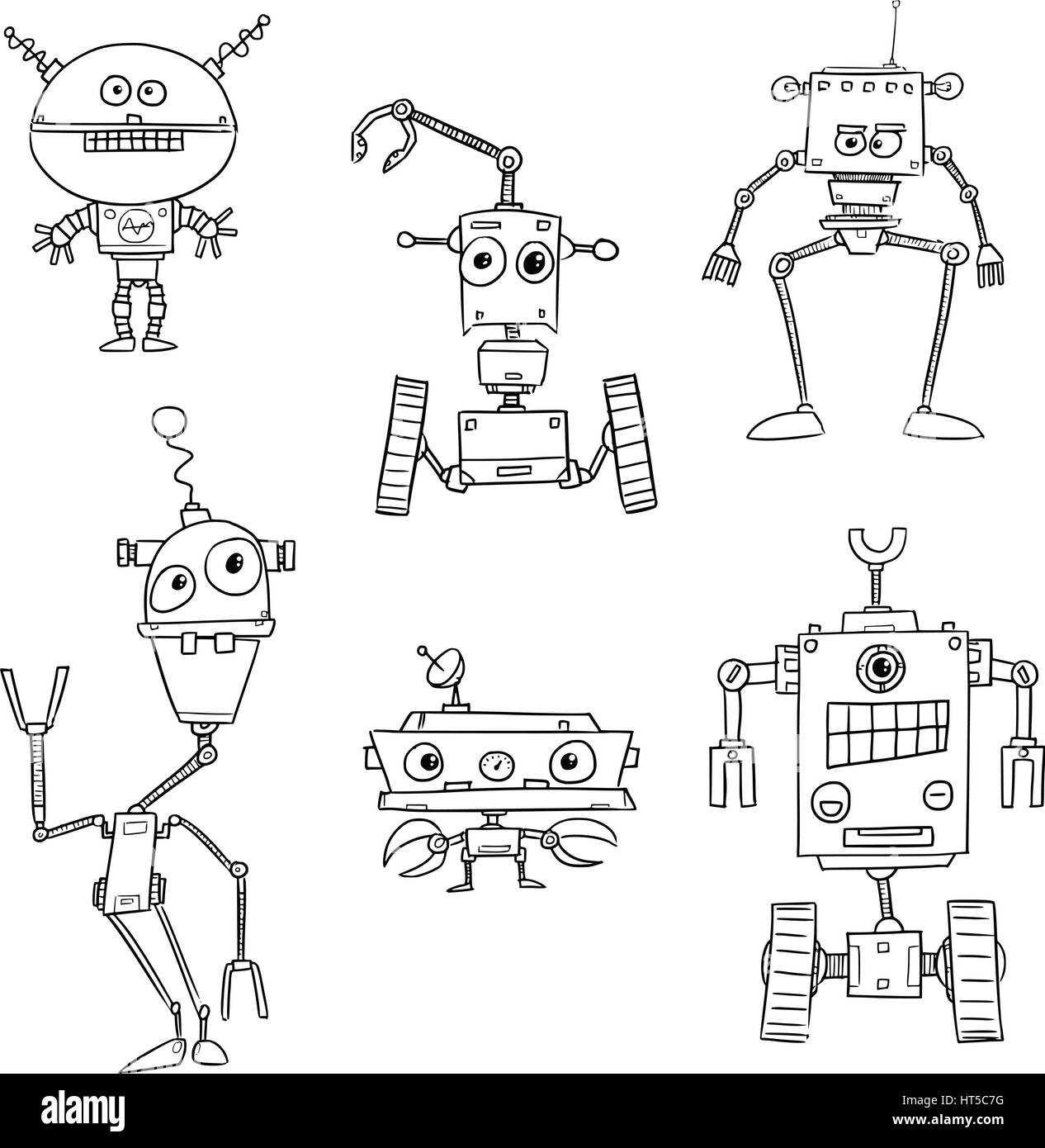 https://c8.alamy.com/comp/HT5C7G/set01-of-cartoon-vector-doodle-robots-HT5C7G.jpg