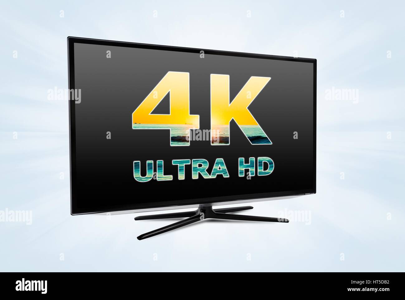 Ultra high definition digital television screen technology Stock Photo