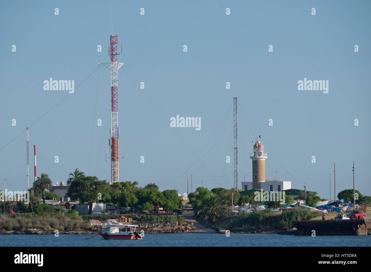 The lighthouse in Punta Carretas in Montevideo,Uruguay Stock Photo