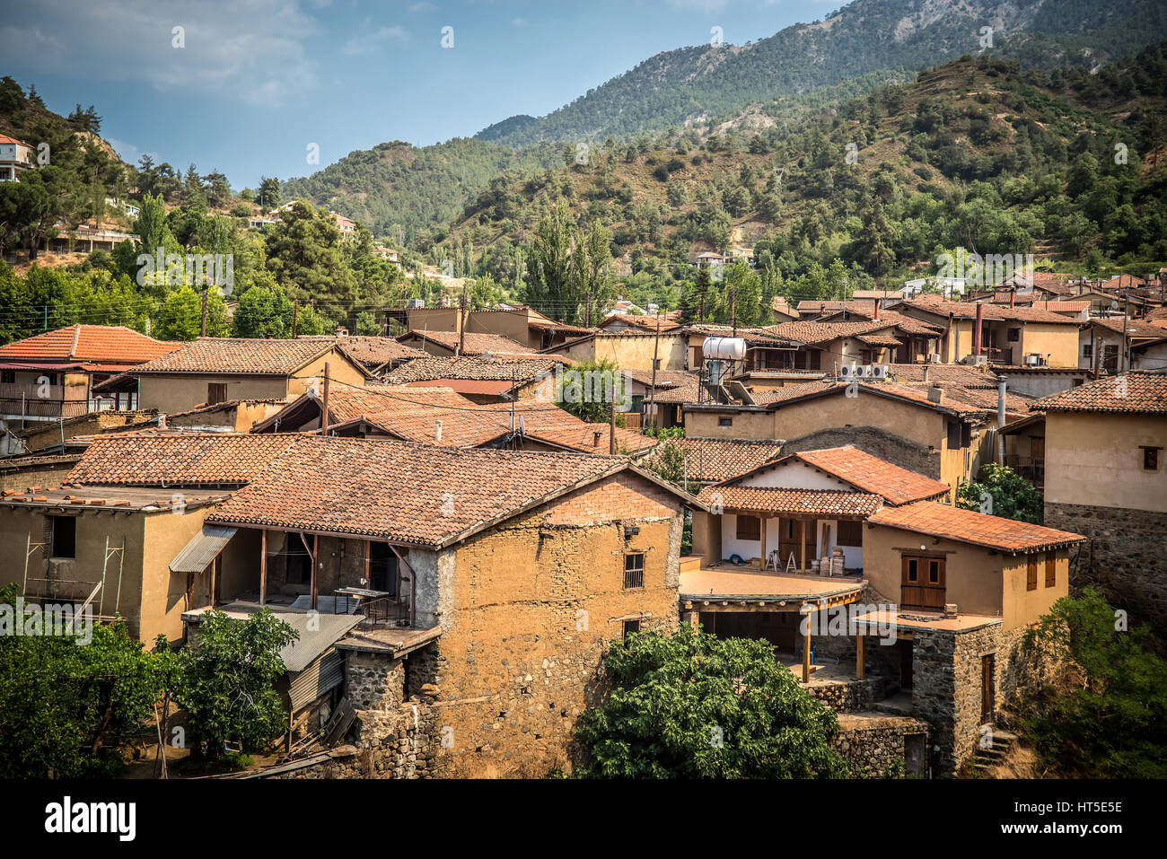 Kakopetria Village. Nicosia District. Cyprus. Stock Photo