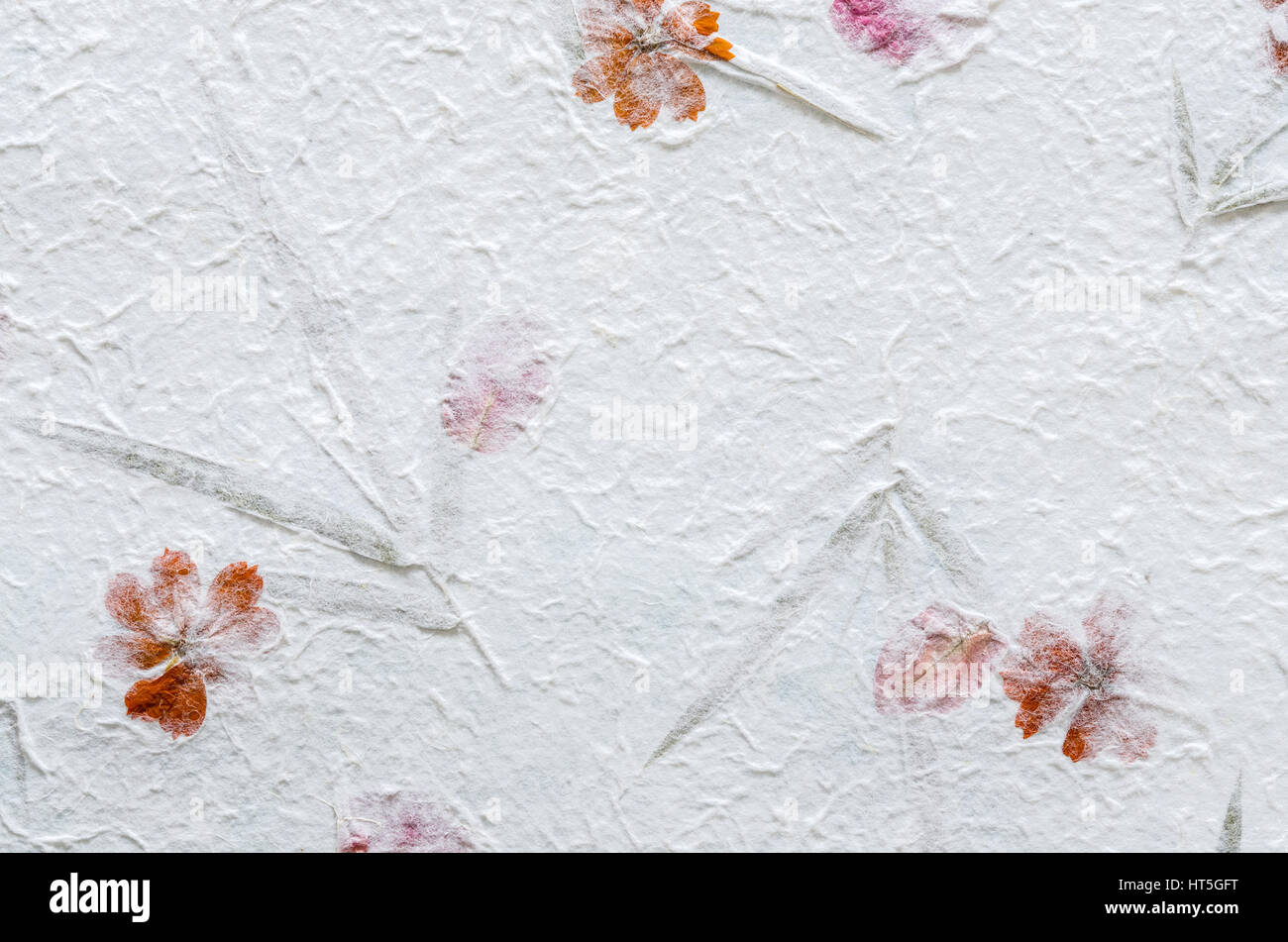 Mulberry paper background or handmade paper texture Stock Photo