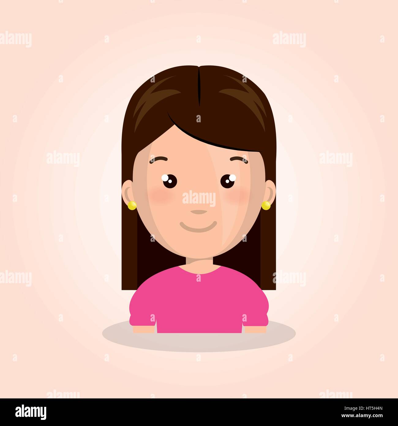 cute little girl character Stock Vector Image & Art - Alamy