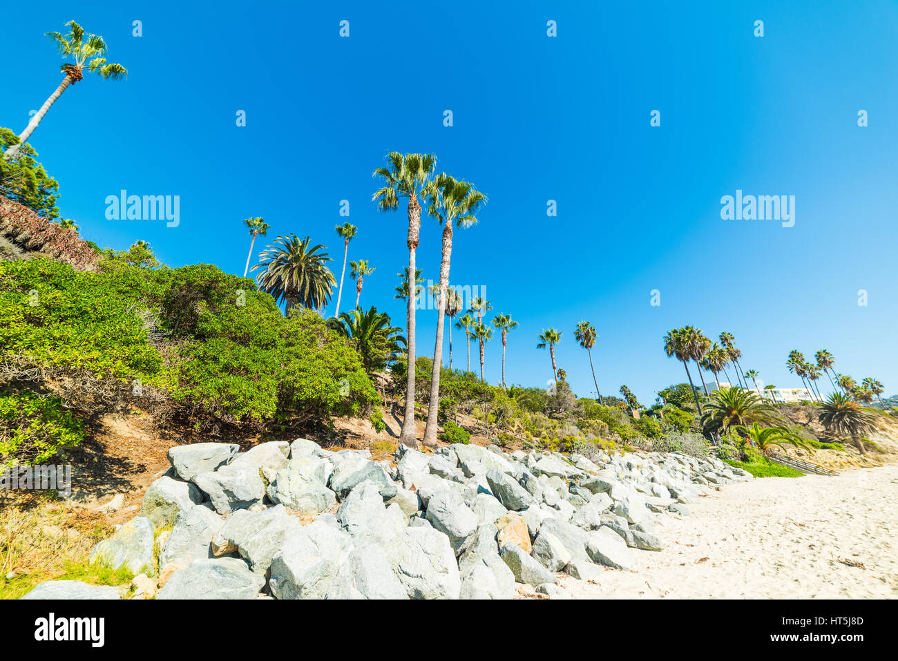 rocks and golden sand in Laguna Beach, California Stock Photo - Alamy
