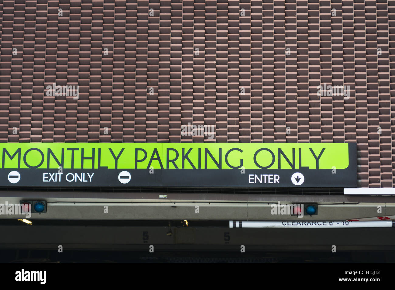 Public parking entrance in Los Angeles, California Stock Photo Alamy