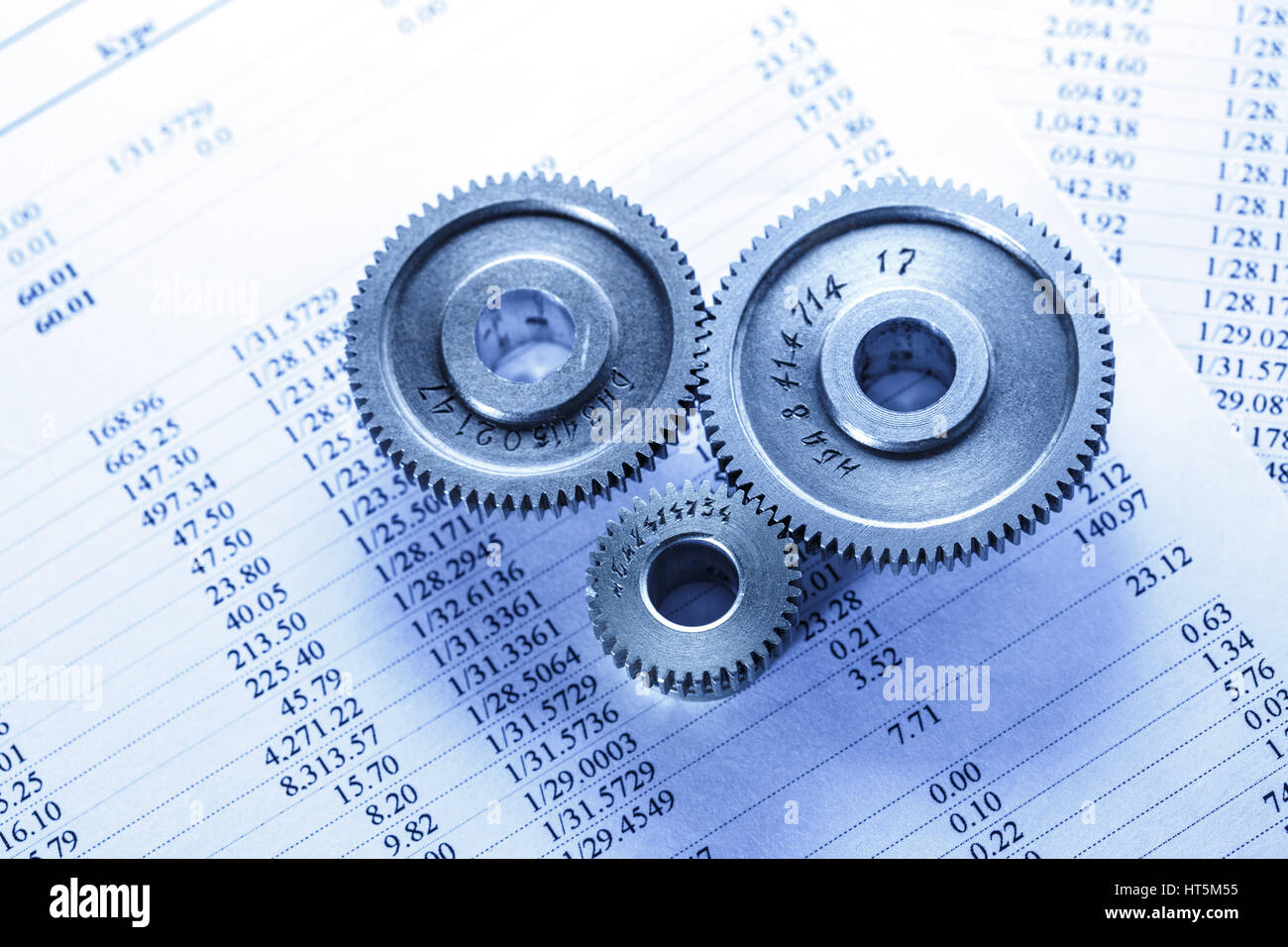 Operating budget and three mechanical ratchets Stock Photo Alamy