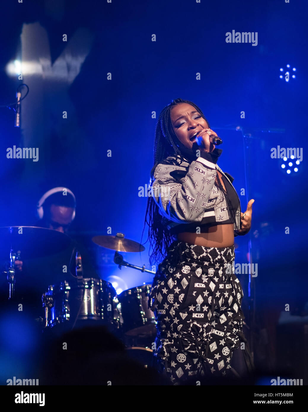 Ray BLK live at the Village Underground, London on 27th February 2017 Stock Photo