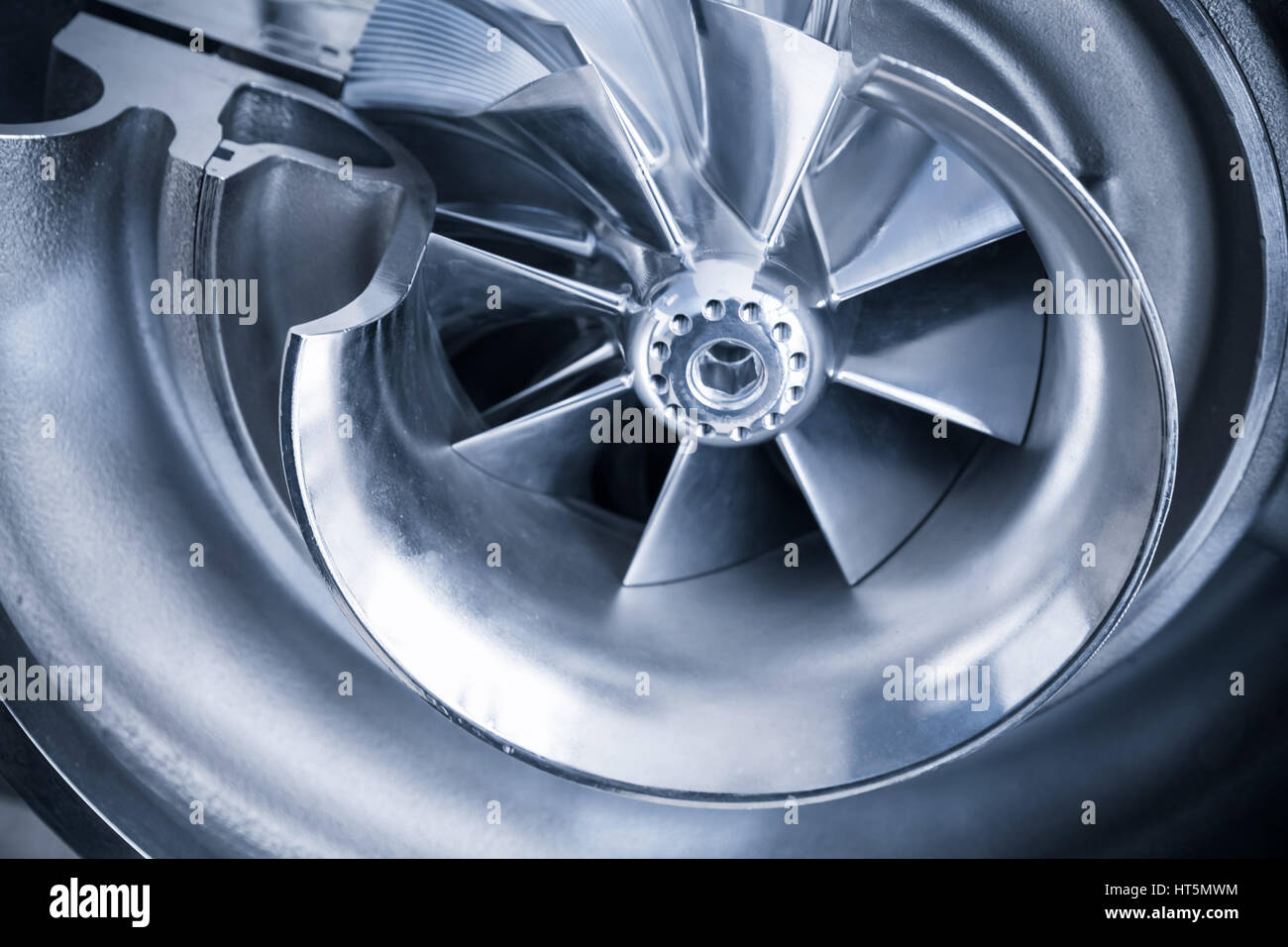 Turbocharger structure illustration cross section hires stock