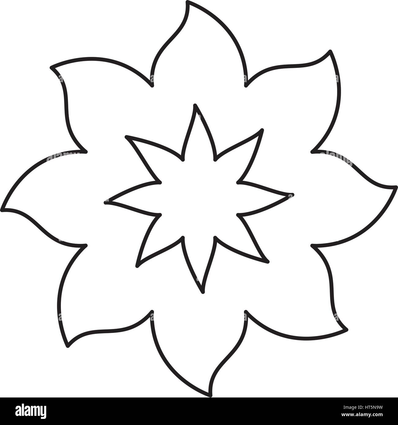 Flower Petal Outline Clip Art