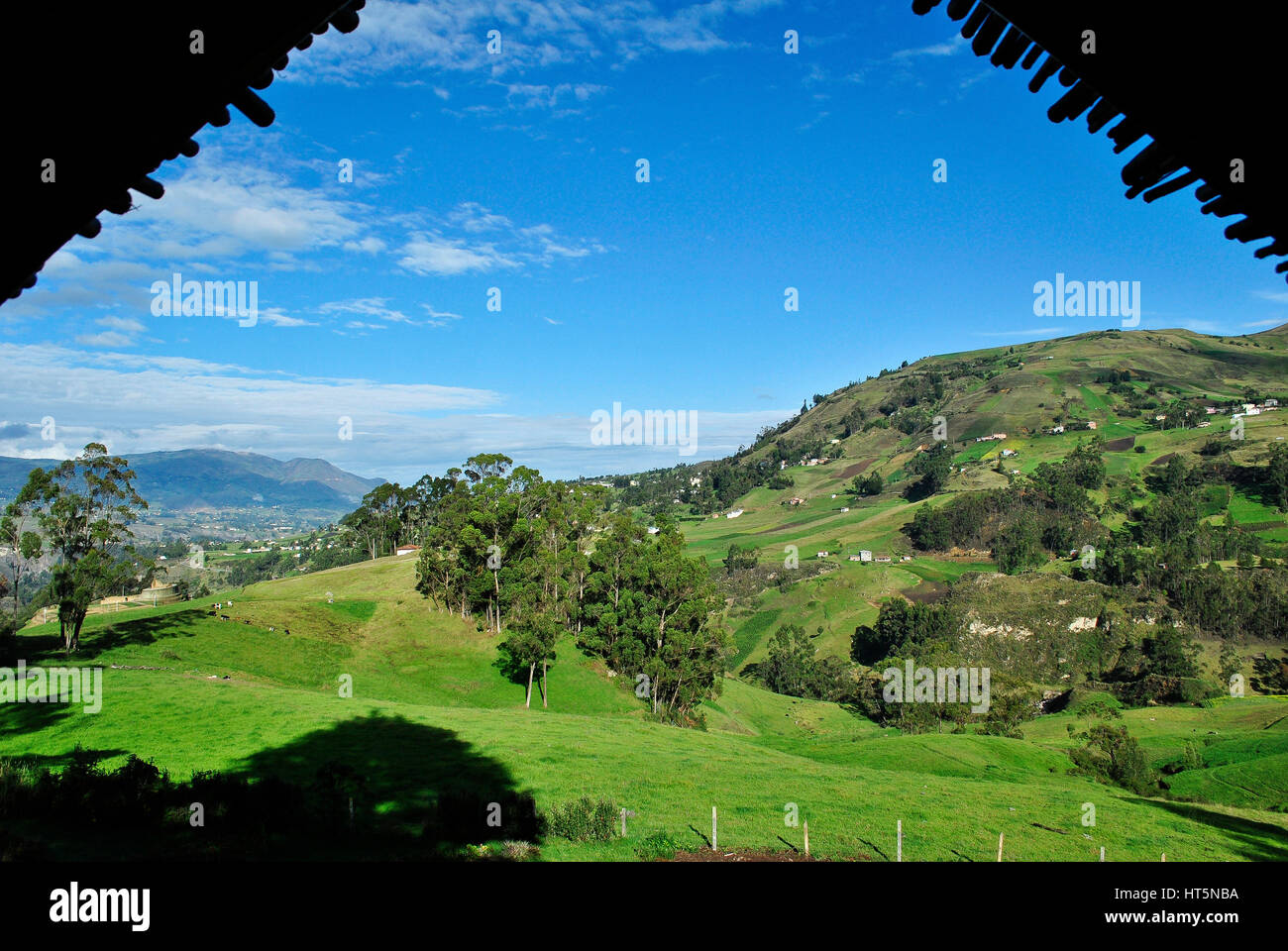 Andean landscape.  El Tambo.  Ingapirca.  Ecuador Stock Photo
