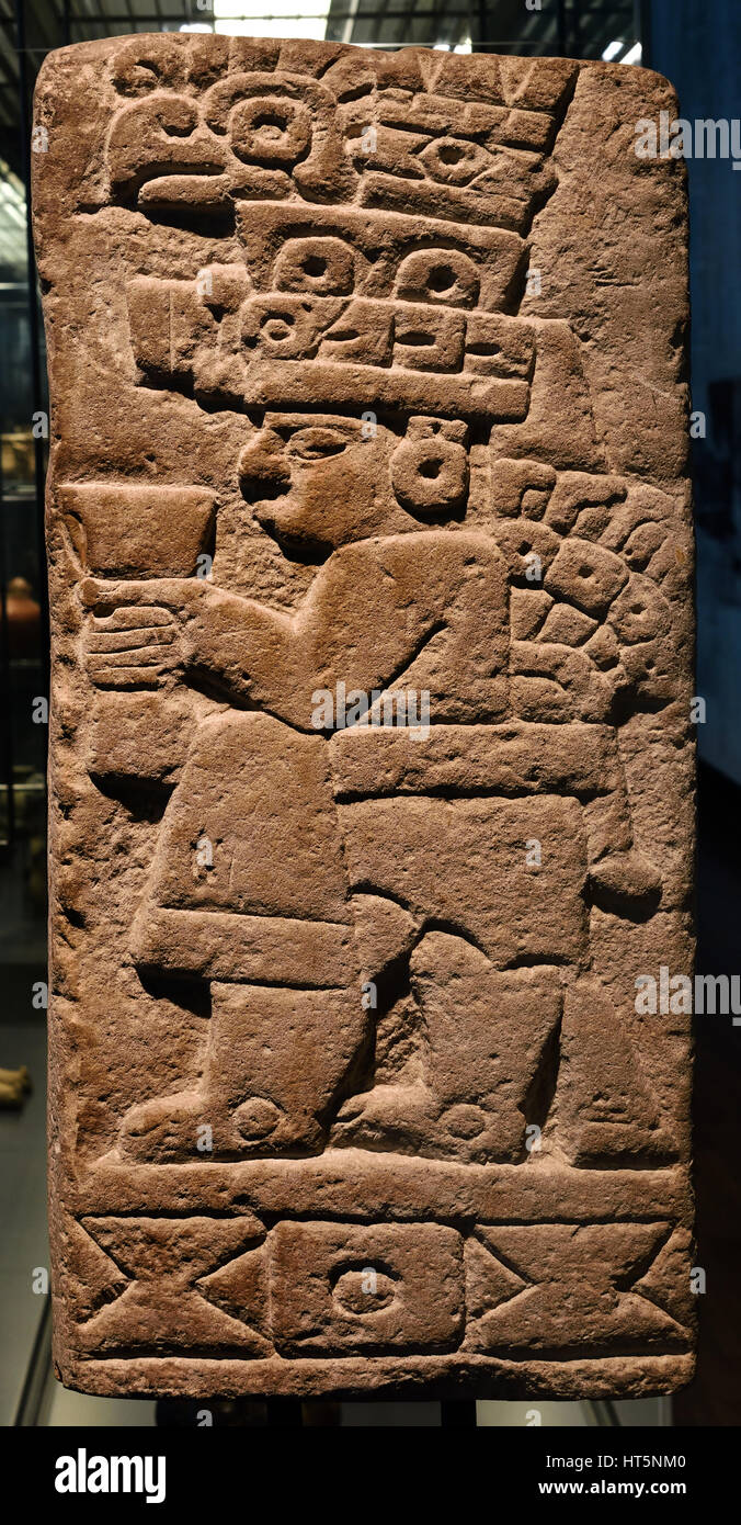 Relief  Zapotec  (culture) Zapotecs Civilization  Pre Columbian Mesoamerican  Central America  500 BC  - 900 AD American Stock Photo
