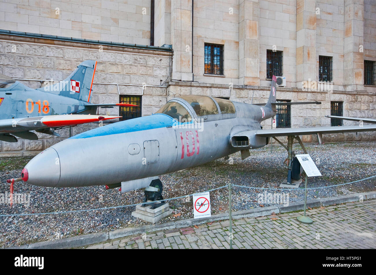 PZL TS-11 Iskra, Polish jet trainer aircraft, Polish Army Museum in Warsaw, Poland Stock Photo