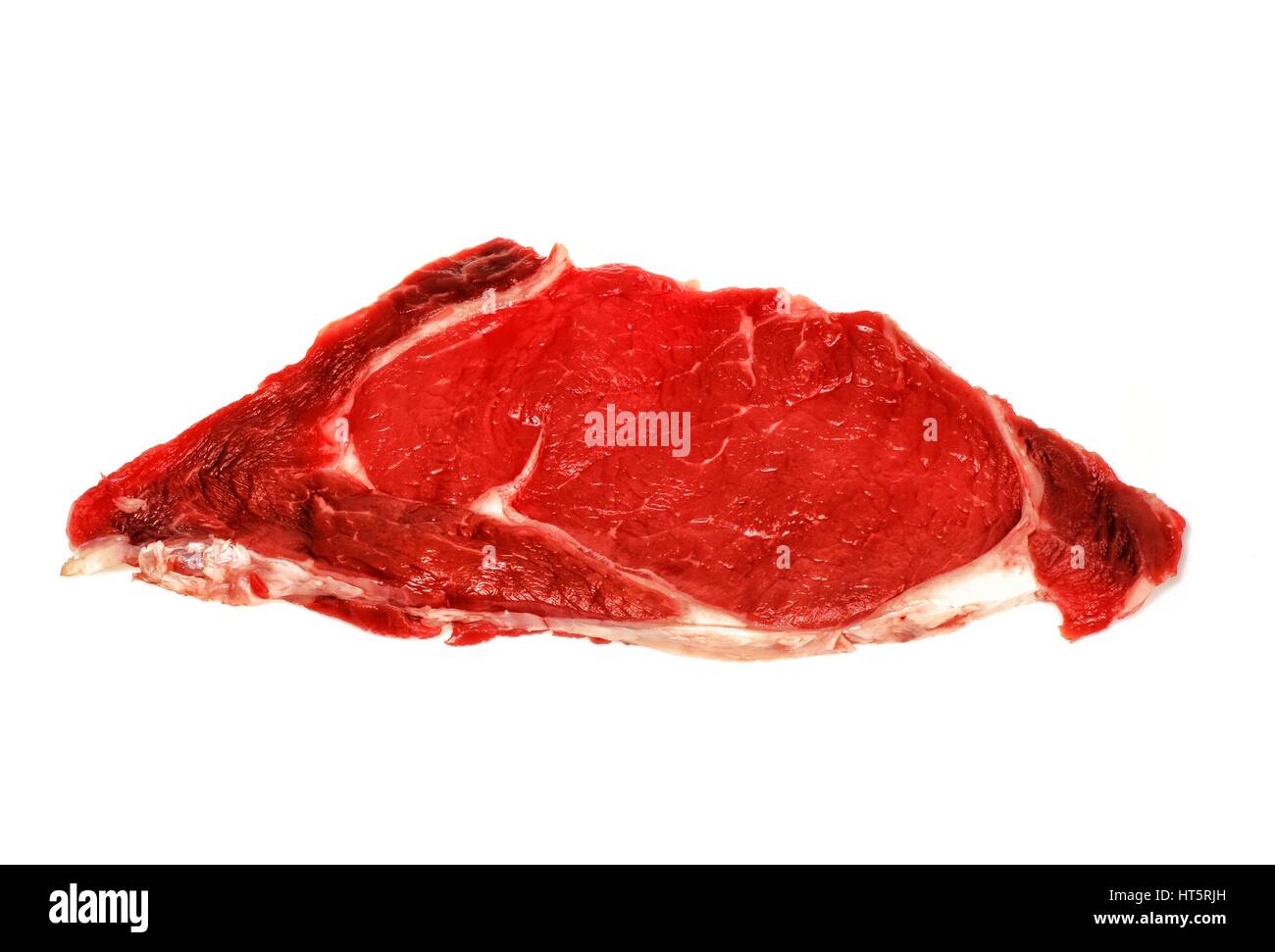 Raw beef meat steak isolated on white background Stock Photo - Alamy