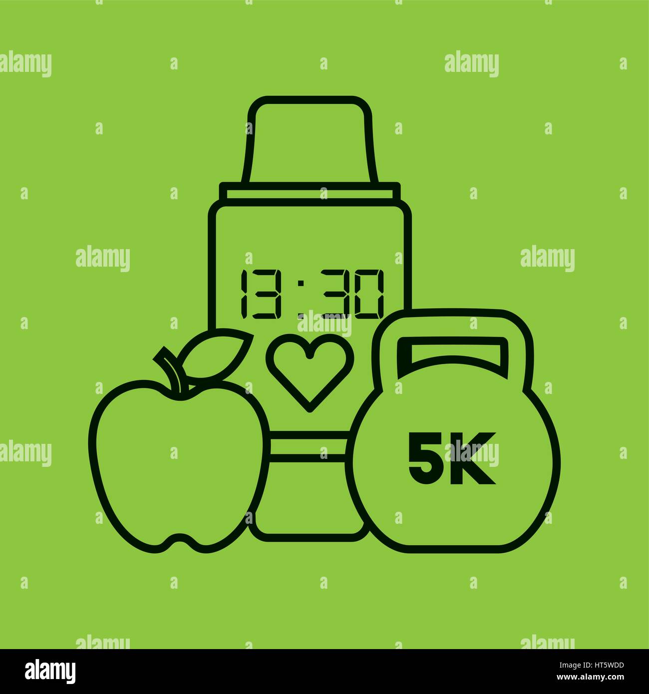 wearable technology with healthy lifestyle Stock Vector Image & Art Alamy