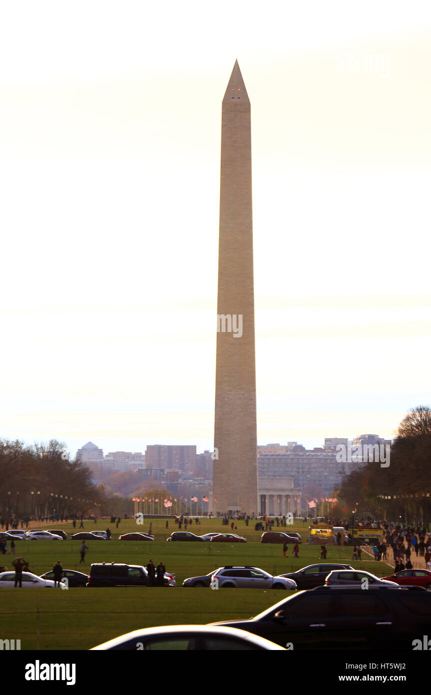 Washington Monument in National Mall.Washington D.C.USA Stock Photo