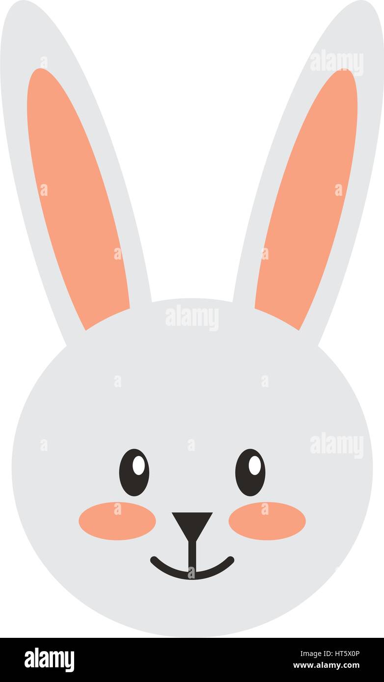 cute rabbit character icon Stock Vector Image & Art - Alamy