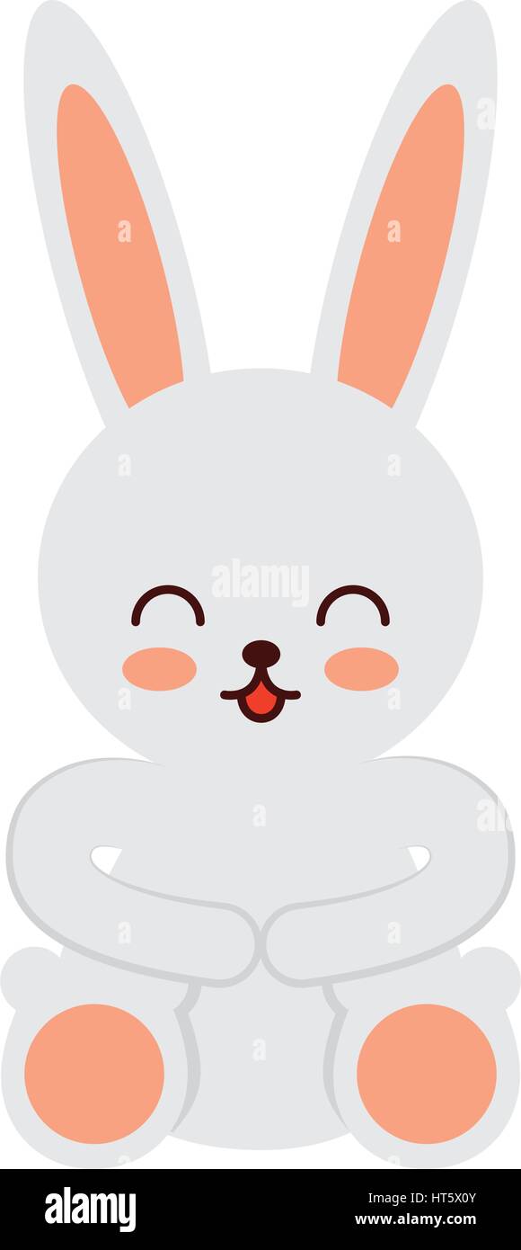 cute rabbit character icon Stock Vector Image & Art - Alamy