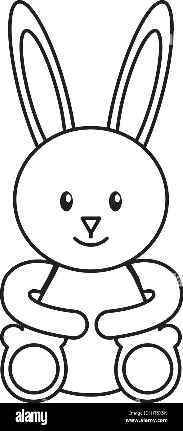 cute rabbit character icon Stock Vector Image & Art - Alamy