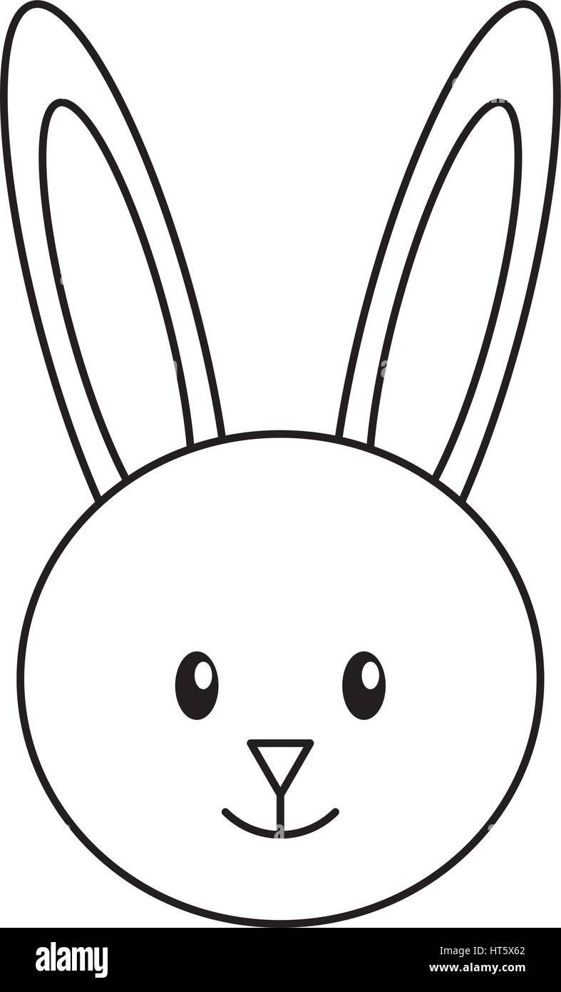 cute rabbit character icon Stock Vector Image & Art - Alamy