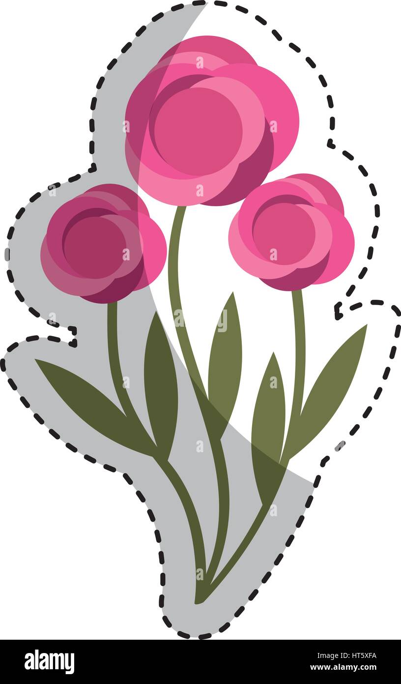 cute flower garden isolated icon Stock Vector Image & Art - Alamy
