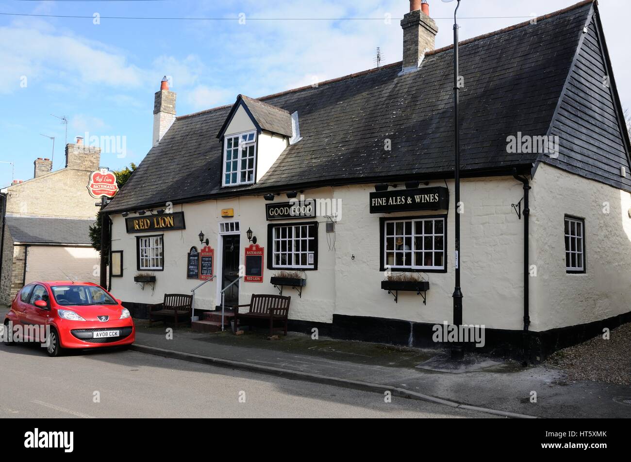 Red Lion, Swaffham Prior, Cambridgeshire, dates to the eighteenth century. Stock Photo