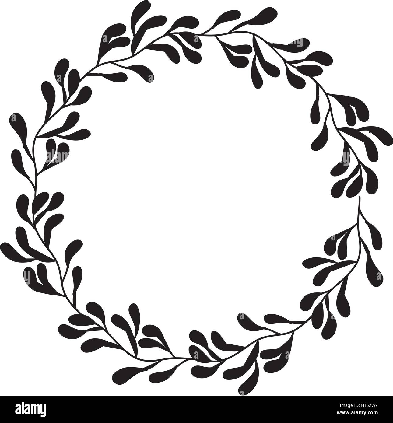 Decorative floral crown icon hi-res stock photography and images - Alamy
