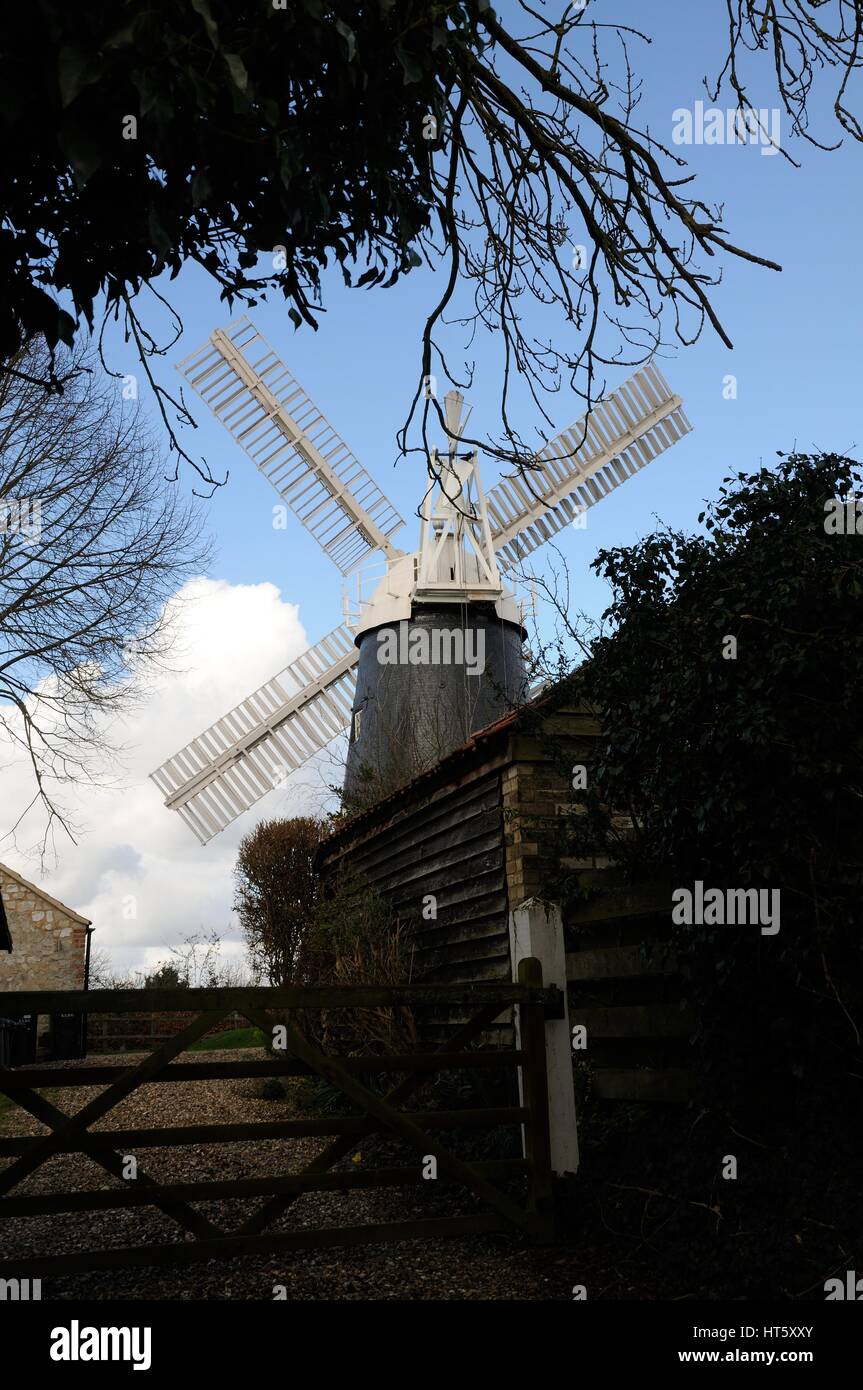 Windmill, Swaffham Prior, Cambridgeshire Stock Photo