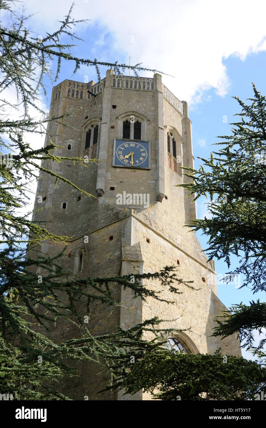 St Cyriac Church, Swaffham Prior, Cambridgeshire, since the 1970’s has been restored and maintained by the Churches Conservation Trust Stock Photo