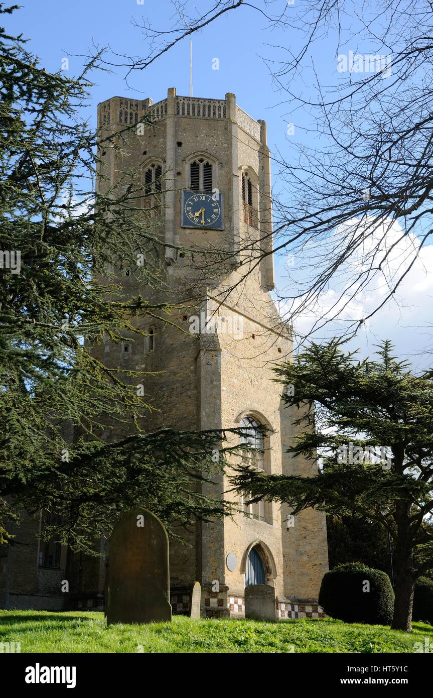 St Cyriac Church, Swaffham Prior, Cambridgeshire, since the 1970’s has been restored and maintained by the Churches Conservation Trust Stock Photo