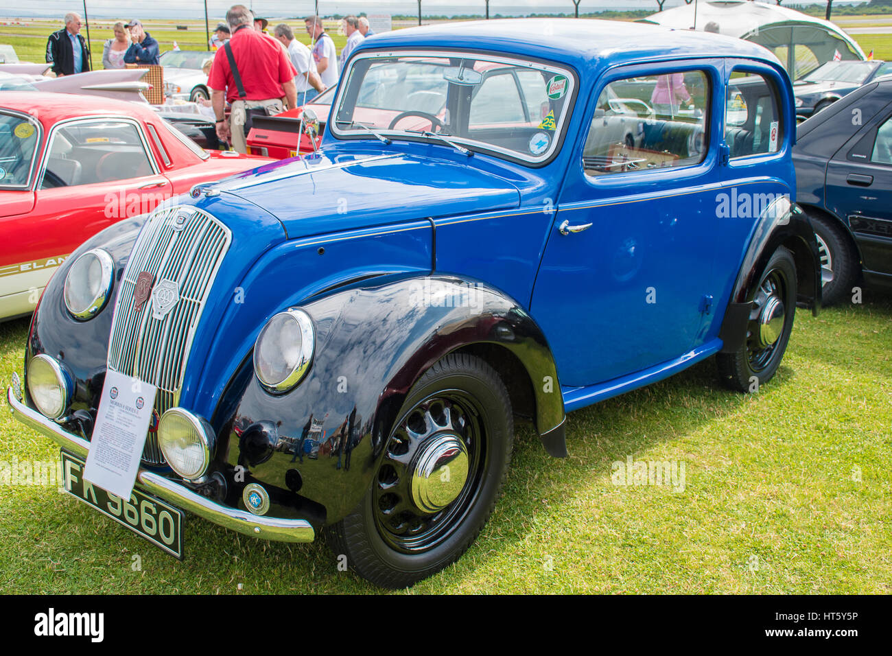 Manchester, United Kingdom - July 11, 2015: A 1939 Classic Morris 8 