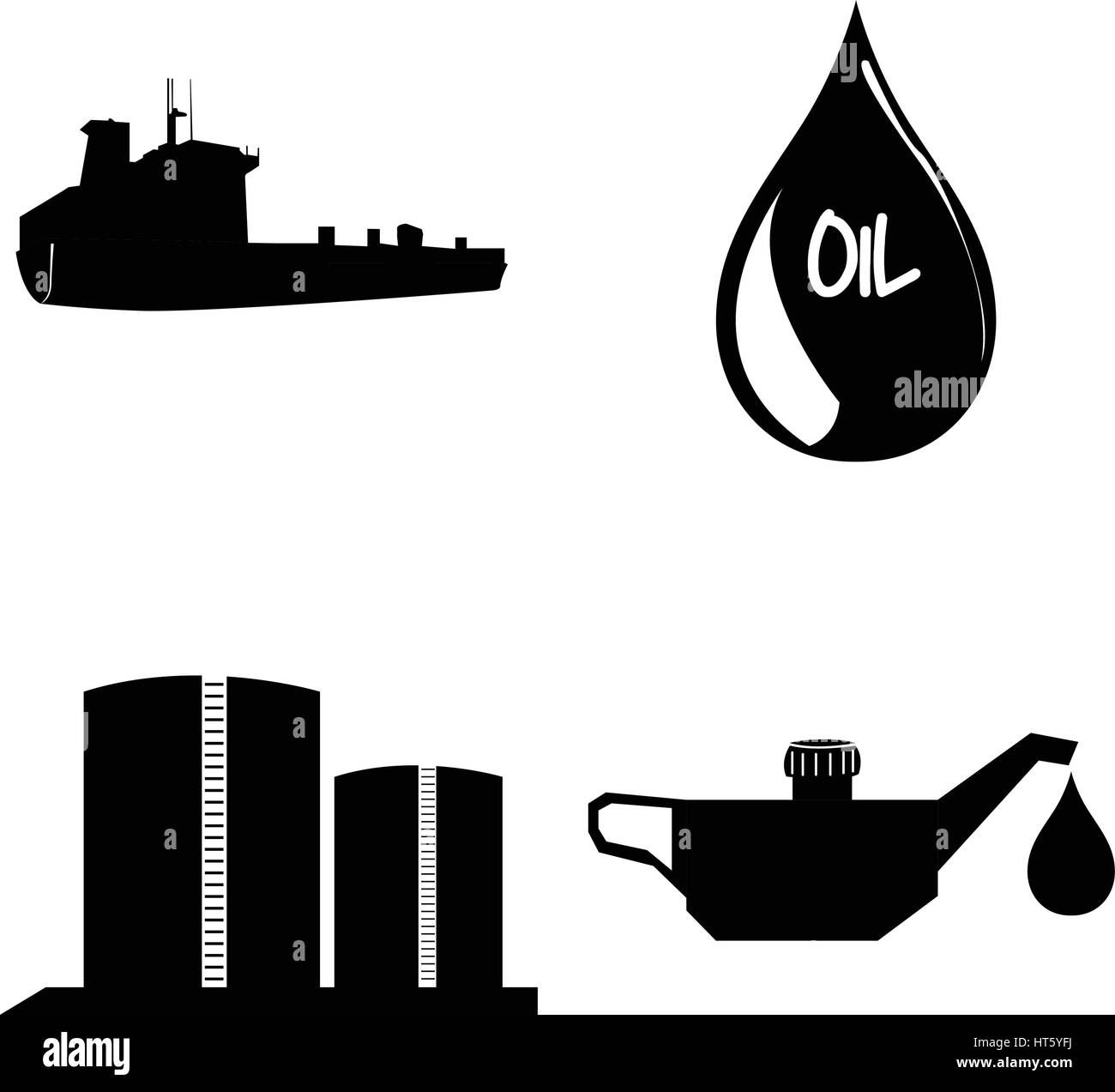 Set of oil related objects Stock Vector Image & Art - Alamy
