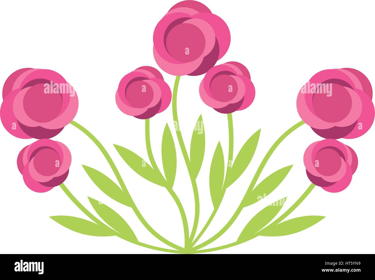 cute flower garden isolated icon Stock Vector Image & Art - Alamy
