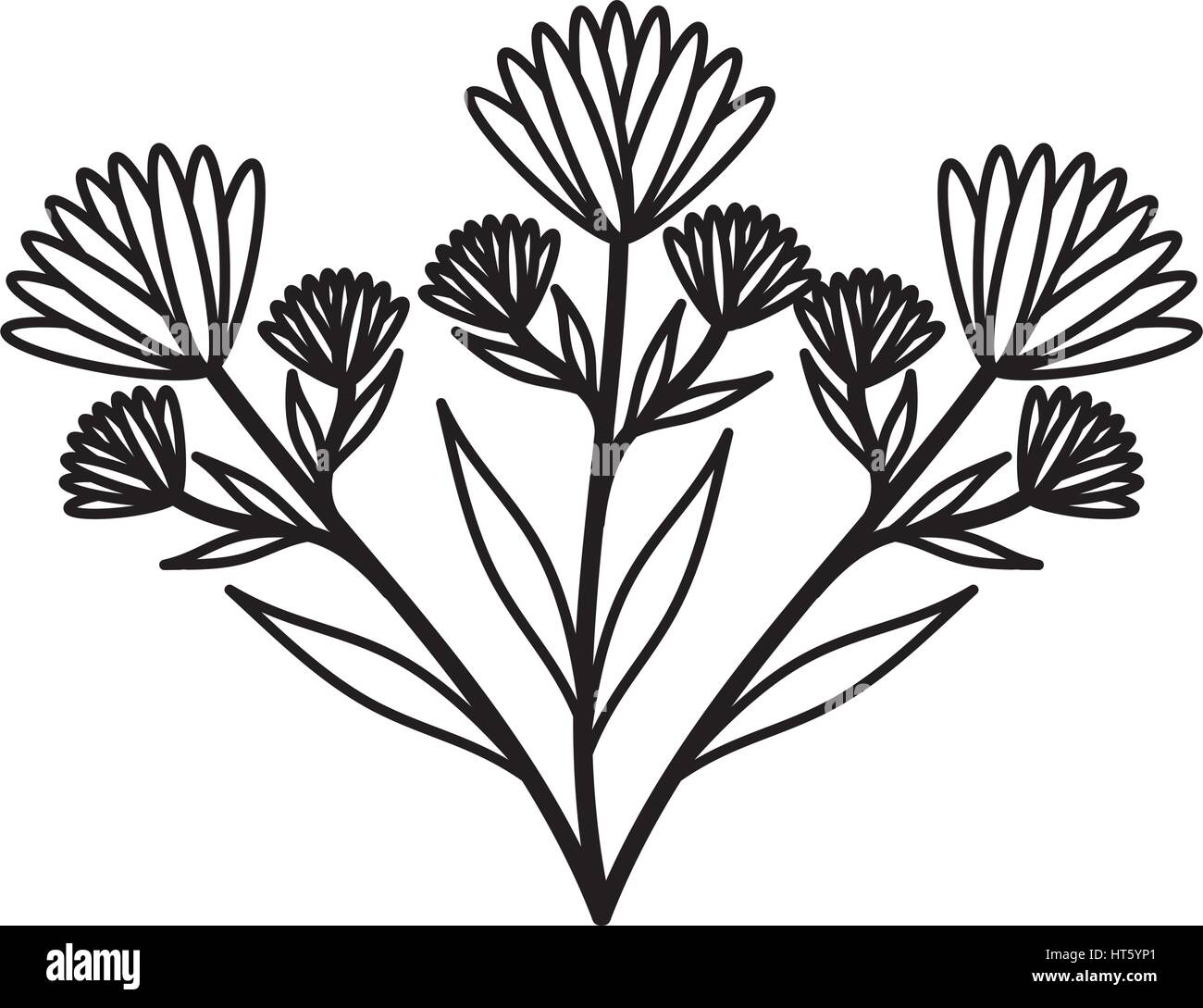 cute flower garden isolated icon Stock Vector Image & Art - Alamy