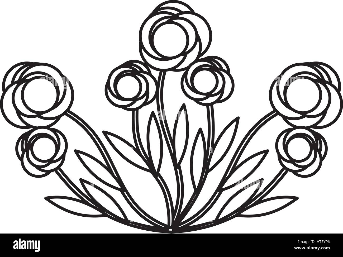cute flower garden isolated icon Stock Vector Image & Art - Alamy